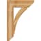 Ekena Millwork Thorton Slat Rough Sawn Bracket w/ Offset Brace, Western Red Cedar, 8"W x 24"D x 36"H BKT0806X24X36THR06RWR - alternate 2